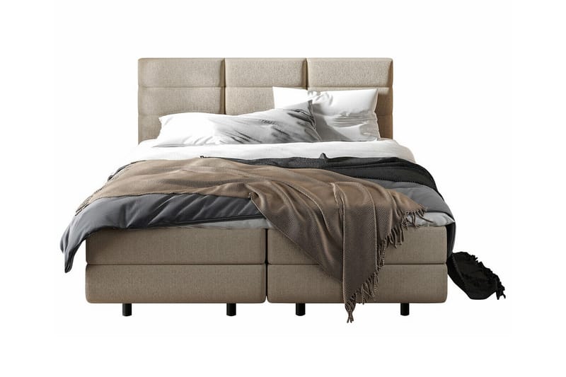 Derry Sengeramme 160x200 cm - Beige - Møbler - Senger - Sengeramme & sengestamme