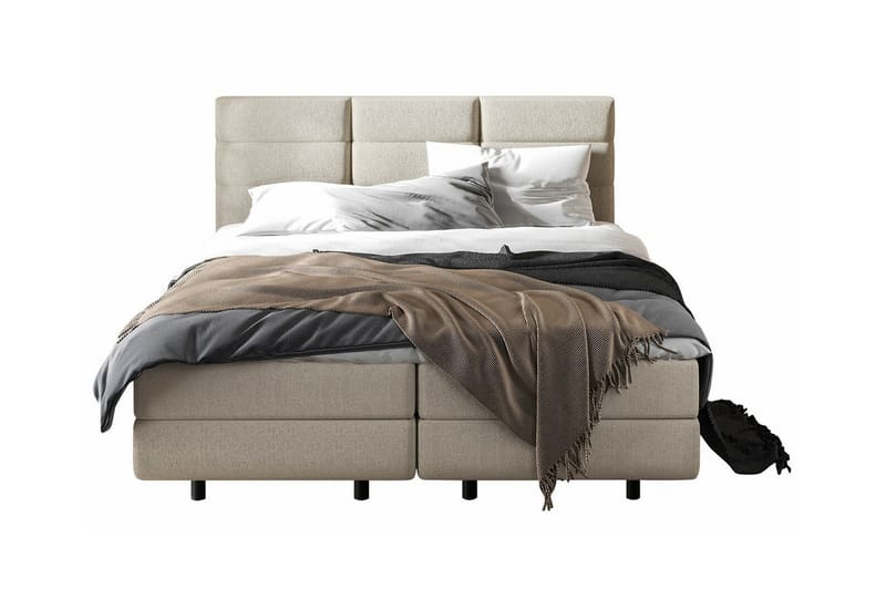 Derry Sengeramme 160x200 cm - Beige - Møbler - Senger - Sengeramme & sengestamme