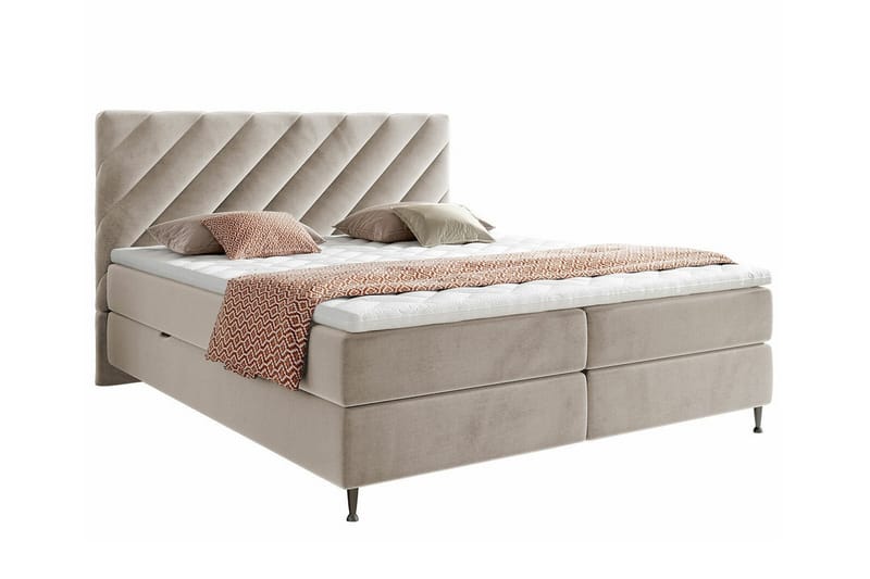 Derry Sengeramme 180x200 cm - Beige - Sengeramme & sengestamme