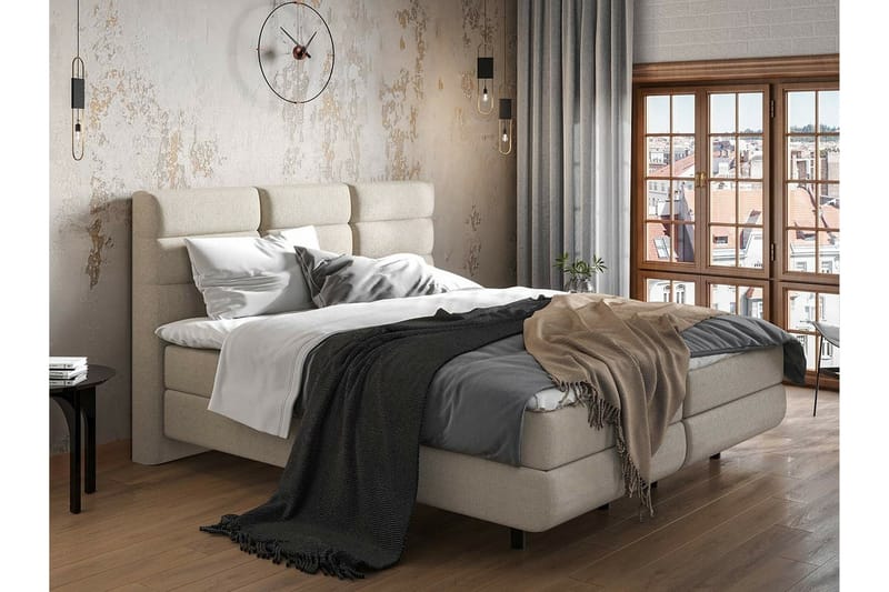 Derry Sengeramme 180x200 cm - Beige - Møbler - Senger - Sengeramme & sengestamme