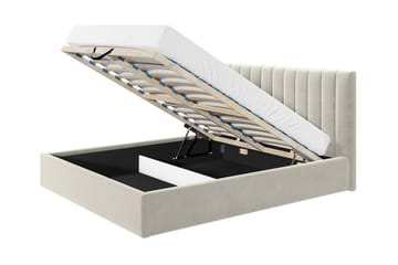 Derry Sengeramme med oppbevaring 180x200 cm - Beige / Lys - Møbler - Senger - Sengeramme & sengestamme