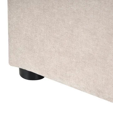 Dobbelseng Quillien 140x200 cm - Lys beige - Møbler - Senger - Sengeramme & sengestamme