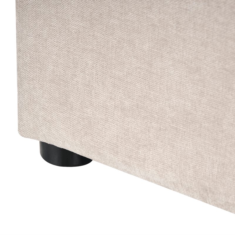 Dobbelseng Quillien 140x200 cm - Lys beige - Møbler - Senger - Sengeramme & sengestamme