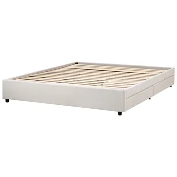 Dobbelseng Prades 180x200 cm - Lys beige - Møbler - Senger - Sengeramme & sengestamme