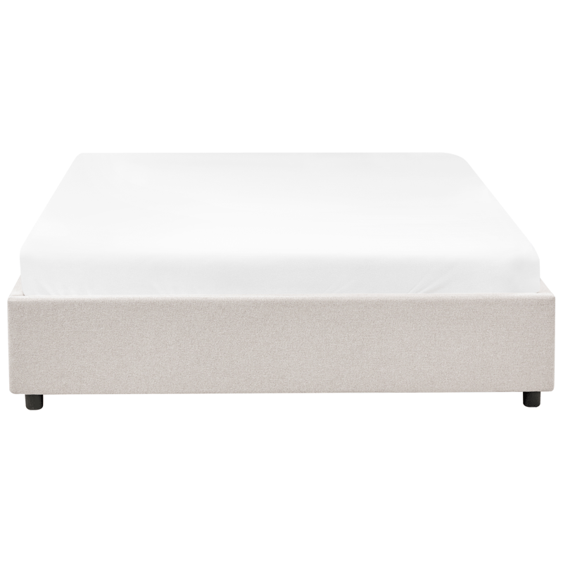 Dobbelseng Prades 160x200 cm - Lys beige - Møbler - Senger - Sengeramme & sengestamme