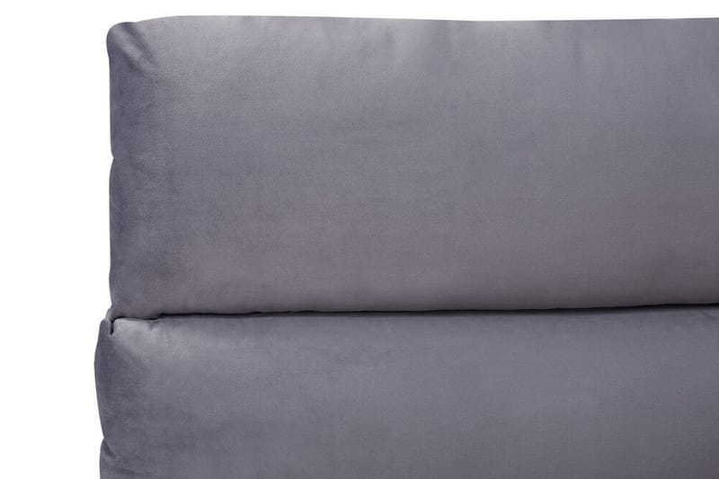 Dobbeltseng BATILLY med Oppbevaring av 140x200 cm mørkegrå - Grå - Møbler - Senger - Sengeramme & sengestamme