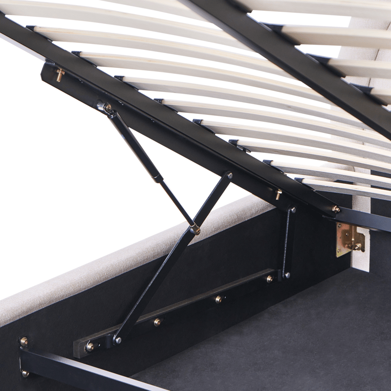 Dobbeltseng Mouzon 180x200 cm - Lys beige - Møbler - Senger - Sengeramme & sengestamme