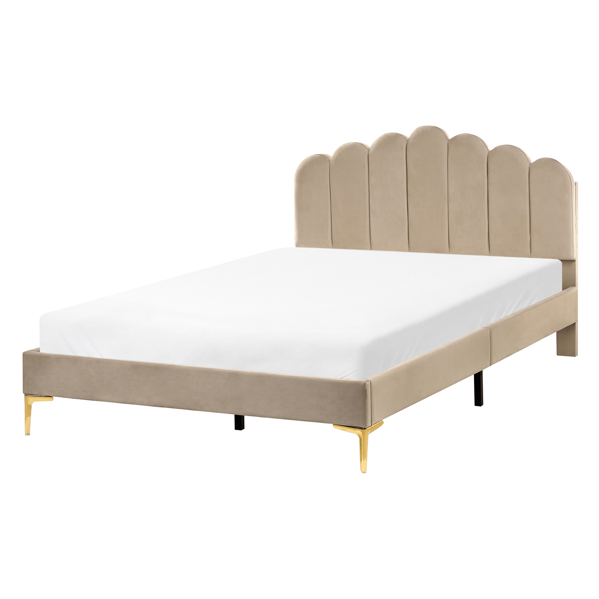 Dobbeltseng Sauvian 140x200 cm - Taupe