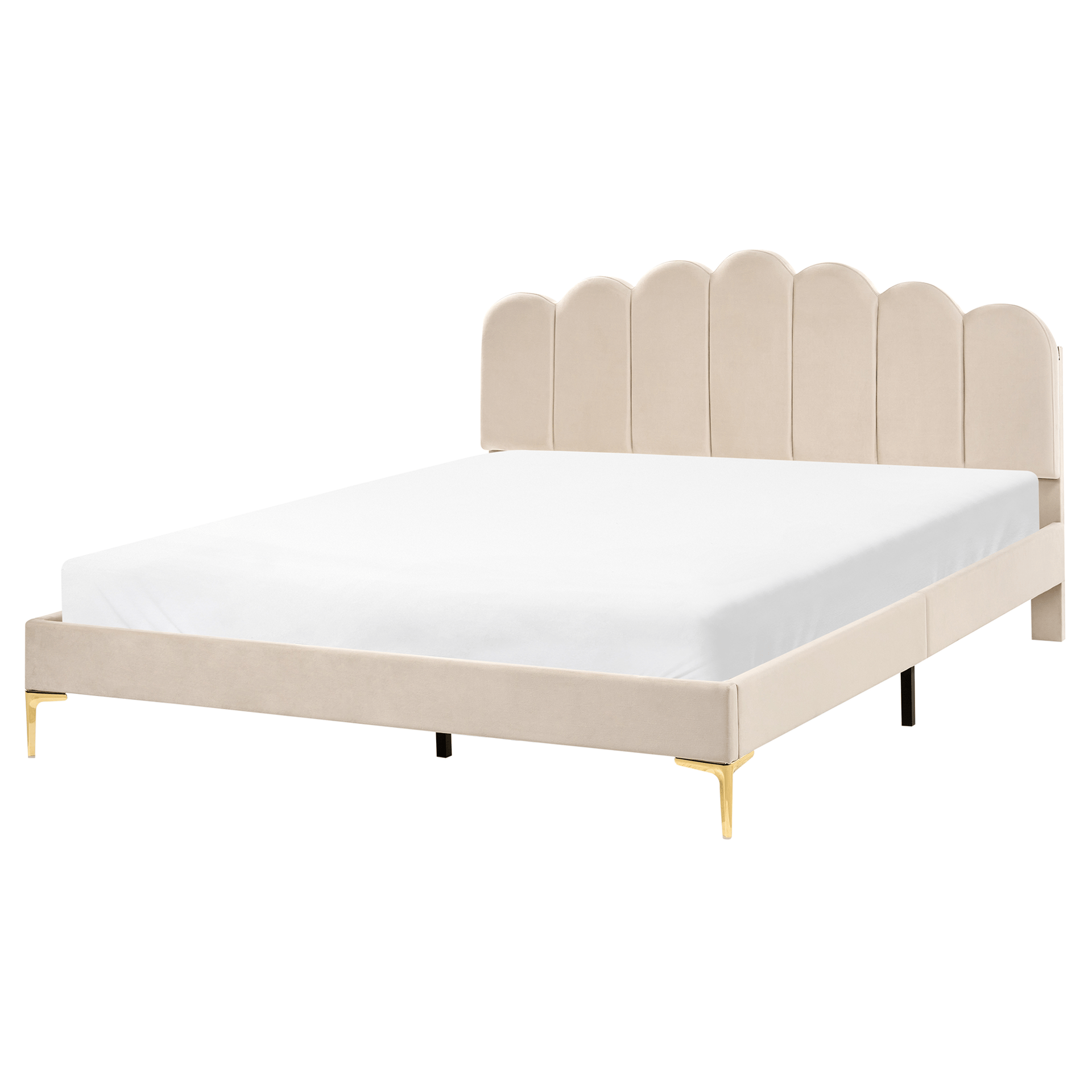 Dobbeltseng Sauvian 160x200 cm - Beige