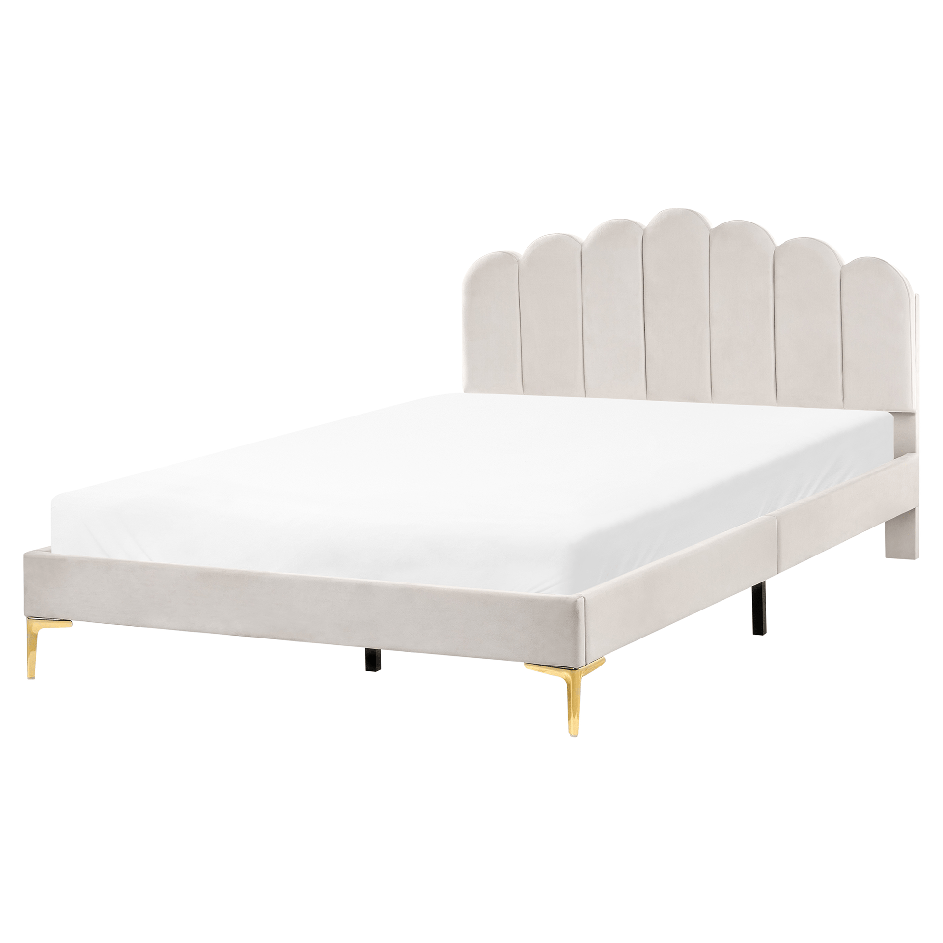 Dobbeltseng Sauvian 160x200 cm - Off-White