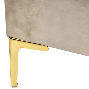 Dobbeltseng Sauvian 160x200 cm - Taupe - Møbler - Senger - Sengeramme & sengestamme