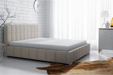 Elverum Seng 140x200 - Beige - Møbler - Senger - Sengeramme & sengestamme