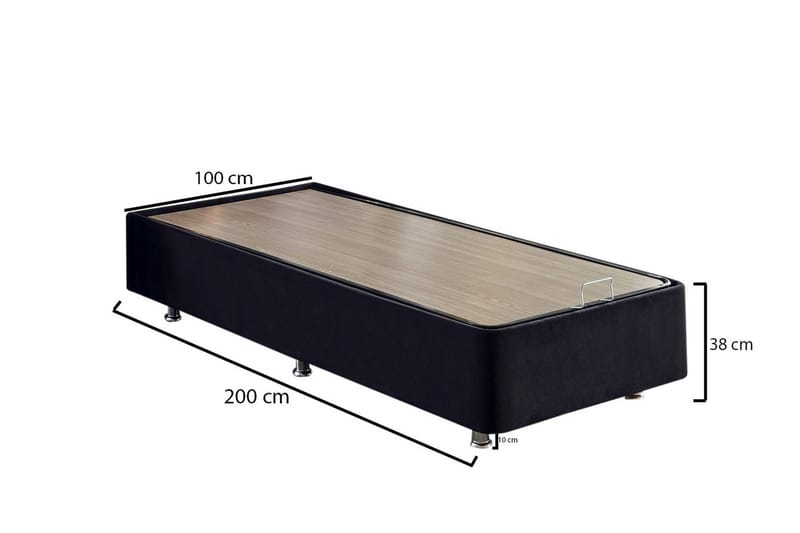 Endulanie Sengeramme 100x200 cm - Svart - Møbler - Senger - Sengeramme & sengestamme