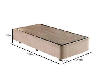 Endulanie Sengeramme 90x190 cm - Lysebrun - Møbler - Senger - Sengeramme & sengestamme