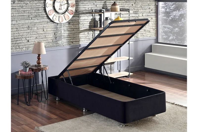 Endulanie Sengeramme 90x190 cm - Svart - Møbler - Senger - Sengeramme & sengestamme