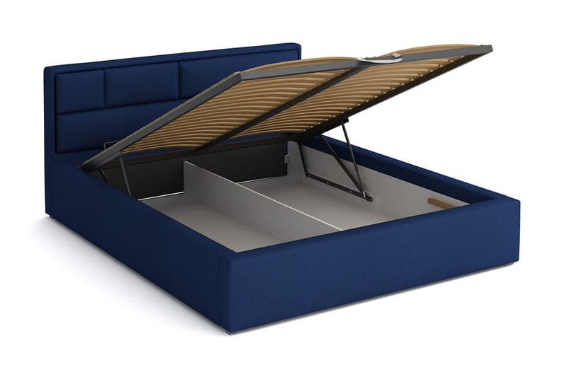 Falskog Seng 120x200 cm Metallramme - Hvit - Møbler - Senger - Sengeramme & sengestamme