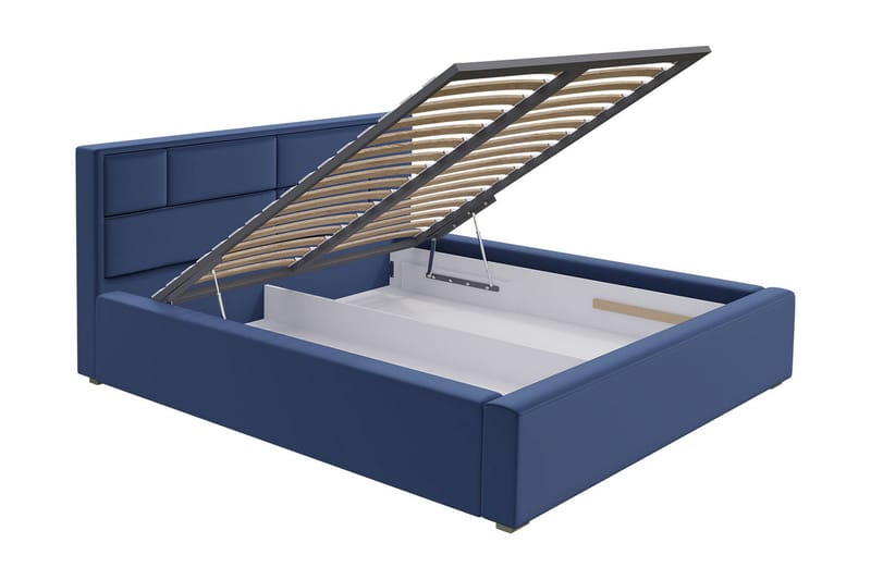 Falskog Seng 120x200 cm Metallramme - Hvit - Møbler - Senger - Sengeramme & sengestamme