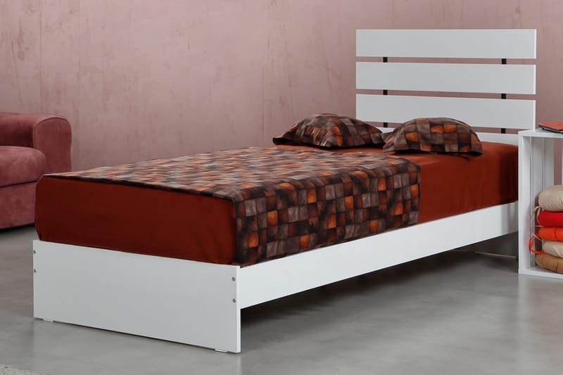 Feldene Sengeramme 90x200 cm - Hvit - Møbler - Senger - Sengeramme & sengestamme