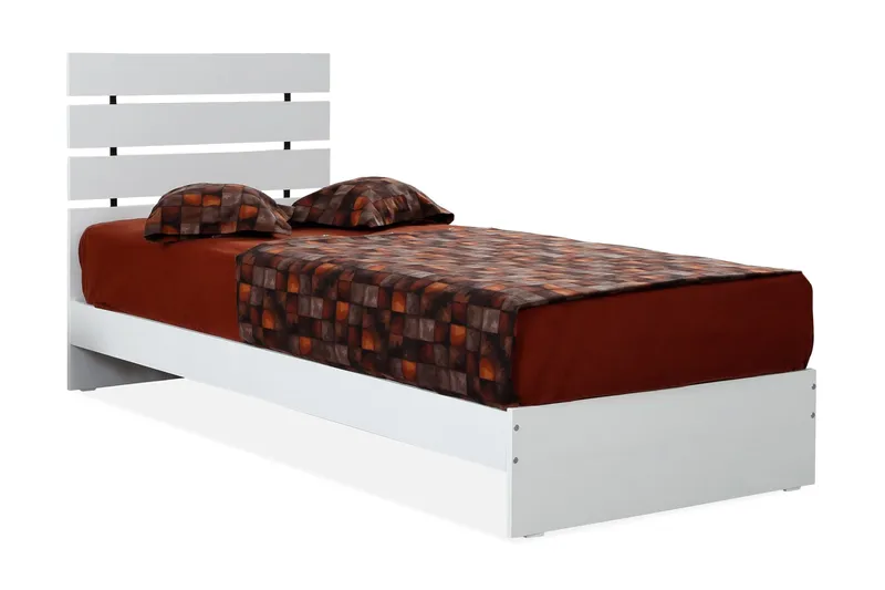 Feldene Sengeramme 90x200 cm, Hvit