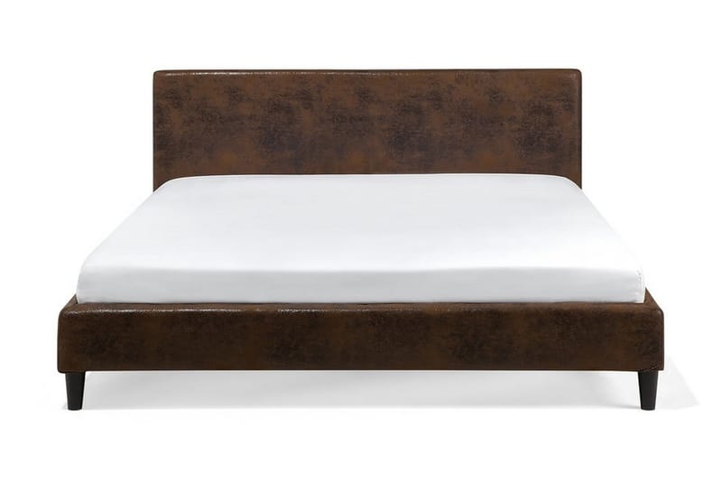 Fitou Dobbeltseng 180 | 200 cm - Brun - Møbler - Senger - Sengeramme & sengestamme
