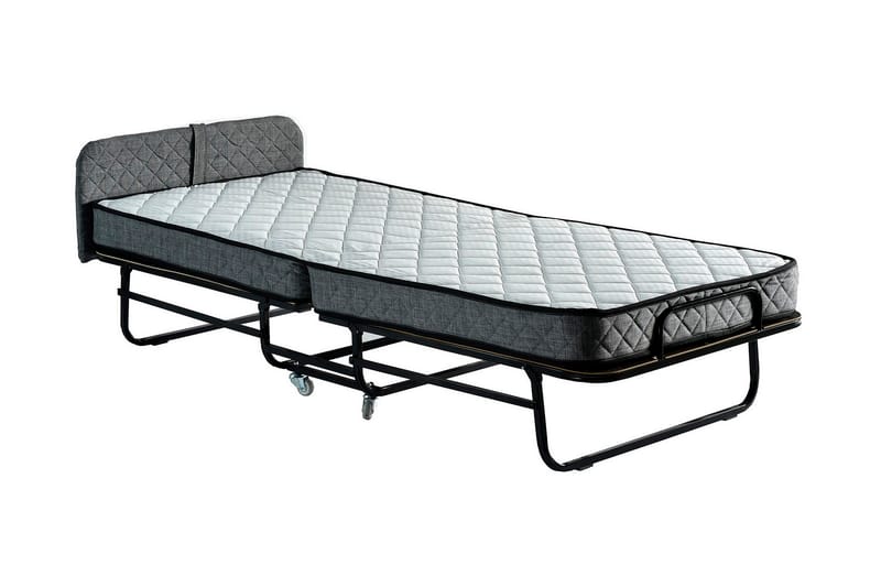 Folding Bed Hvit|Grå - Møbler - Senger - Sengeramme & sengestamme