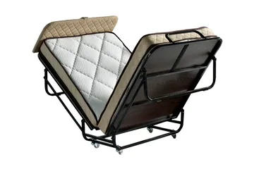 Folding Bed Hvit|Svart - Hvit / Svart - Møbler - Senger - Sengeramme & sengestamme