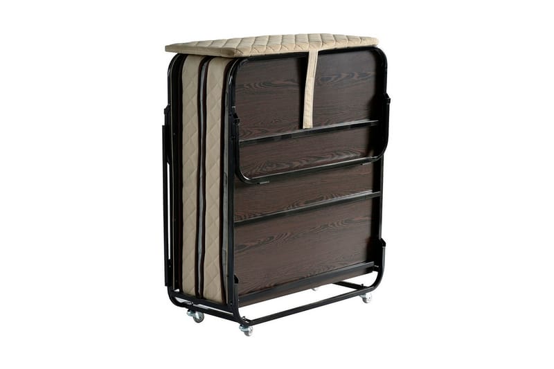 Folding Bed Hvit|Svart - Møbler - Senger - Sengeramme & sengestamme