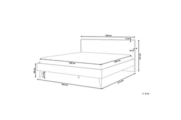 Furbish Kontinentalseng 160x200 - Tre/Natur - Møbler - Senger - Sengeramme & sengestamme