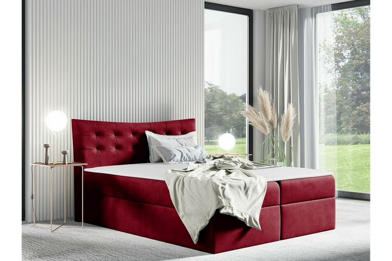 Hayton Sengeramme 160x200 cm - Rød - Møbler - Senger - Sengeramme & sengestamme