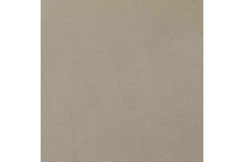 Herstello Sengepakke med Oppbevaring 140x200 cm i Fløyel med Sengegavl + Overmadrass - Beige - Møbler - Senger - Sengeramme & sengestamme