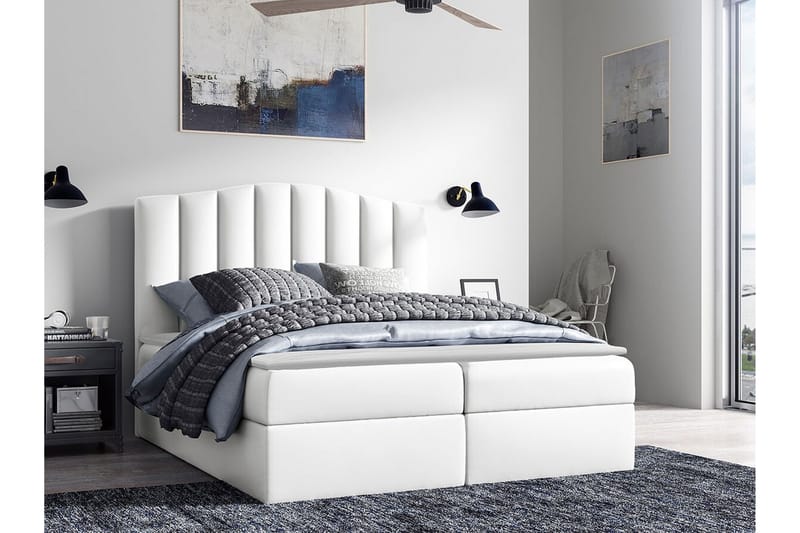 Herstello Sengeramme 180x200 cm - Hvit - Møbler - Senger - Sengeramme & sengestamme
