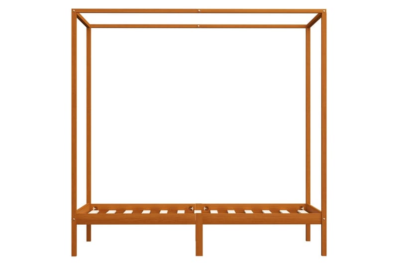 Himmelsengeramme honningbrun heltre furu 90x200 cm - Møbler - Senger - Sengeramme & sengestamme