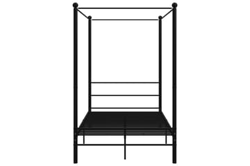 Himmelsengeramme svart metall 120x200 cm - Svart - Møbler - Senger - Sengeramme & sengestamme