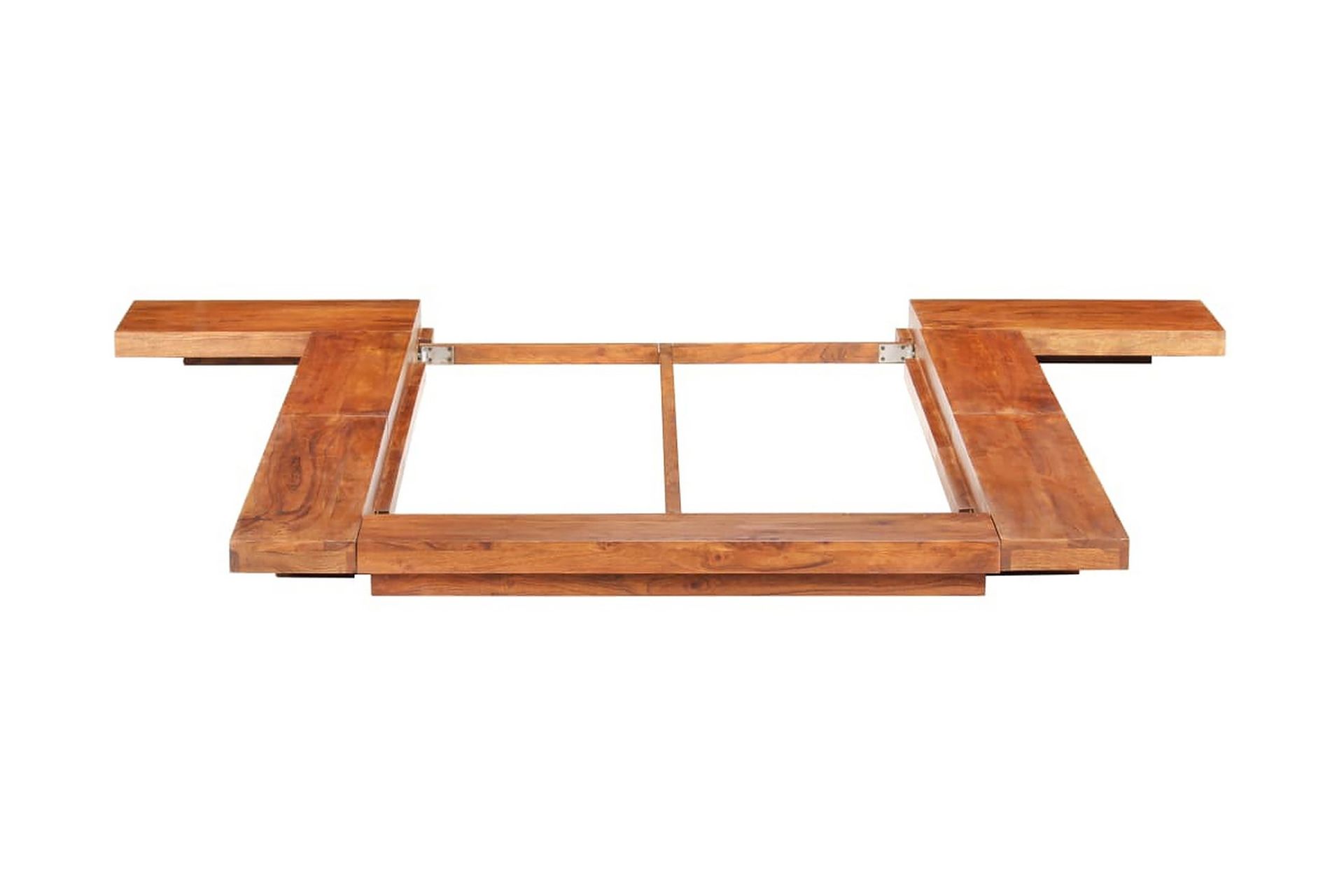 Japansk sengeramme heltre akasie 100x200 cm - Brun - Møbler - Senger - Sengeramme & sengestamme