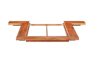 Japansk sengeramme heltre akasie 100x200 cm - Brun - Møbler - Senger - Sengeramme & sengestamme
