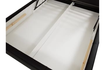 Junkerdal Seng 140x200 - Svart - Møbler - Senger - Sengeramme & sengestamme