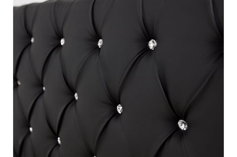 Junkerdal Seng 140x200 - Svart - Møbler - Senger - Sengeramme & sengestamme