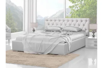 Junkerdal Seng 160x200 - Hvit - Møbler - Senger - Sengeramme & sengestamme