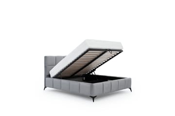 Kamble Sengeramme med Oppbevaring 140x200 cm - Beige - Møbler - Senger - Sengeramme & sengestamme