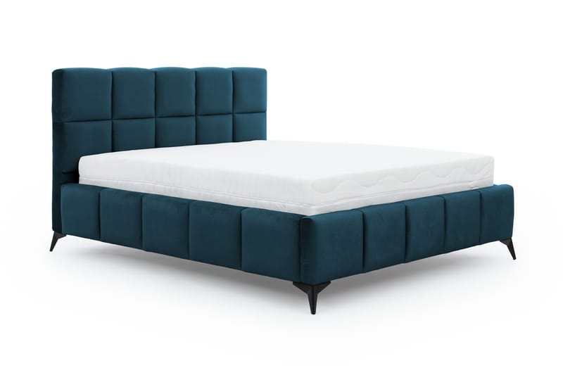 Kamble Sengeramme med Oppbevaring 140x200 cm - Blå - Møbler - Senger - Sengeramme & sengestamme