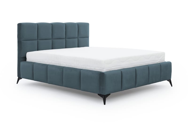 Kamble Sengeramme med Oppbevaring 140x200 cm - Blå - Møbler - Senger - Sengeramme & sengestamme