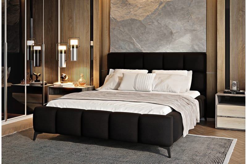 Kamble Sengeramme med Oppbevaring 140x200 cm - Brun - Møbler - Senger - Sengeramme & sengestamme