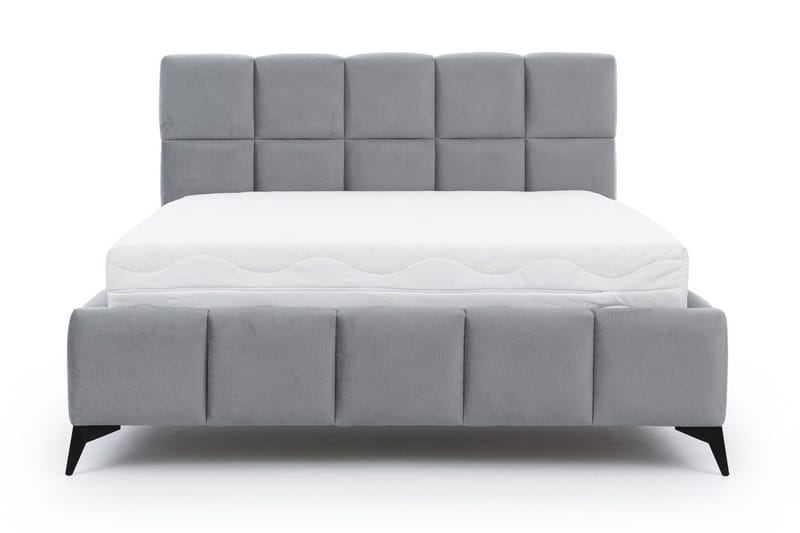 Kamble Sengeramme med Oppbevaring 140x200 cm - Grå - Møbler - Senger - Sengeramme & sengestamme