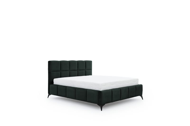 Kamble Sengeramme med Oppbevaring 140x200 cm - Grønn - Møbler - Senger - Sengeramme & sengestamme