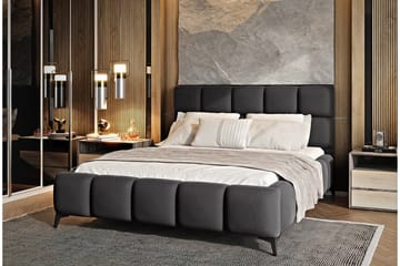 Kamble Sengeramme med Oppbevaring 140x200 cm - Mørkegrå - Møbler - Senger - Sengeramme & sengestamme