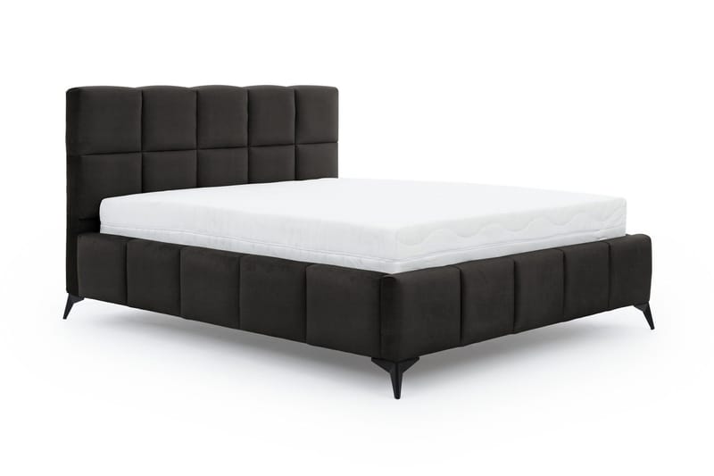 Kamble Sengeramme med Oppbevaring 140x200 cm - Mørkegrå - Møbler - Senger - Sengeramme & sengestamme