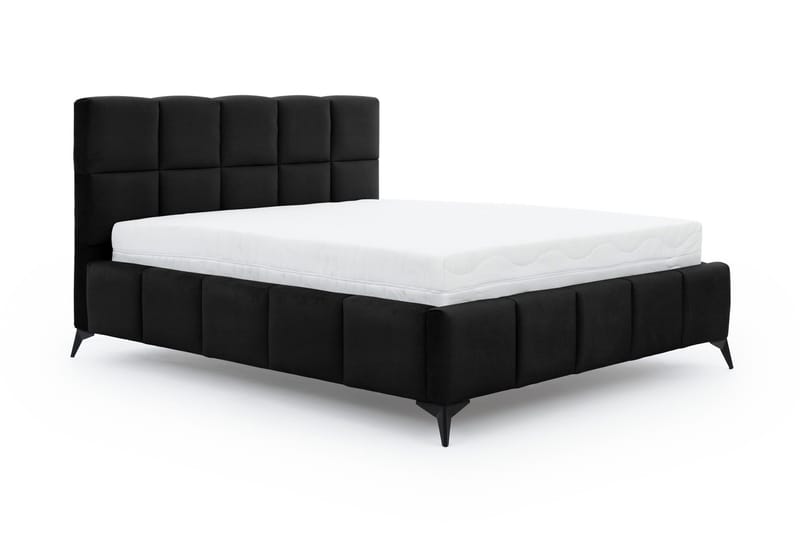 Kamble Sengeramme med Oppbevaring 140x200 cm - Svart - Møbler - Senger - Sengeramme & sengestamme