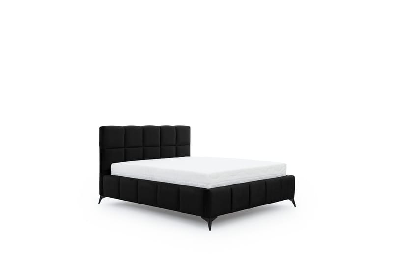 Kamble Sengeramme med Oppbevaring 140x200 cm - Svart - Møbler - Senger - Sengeramme & sengestamme