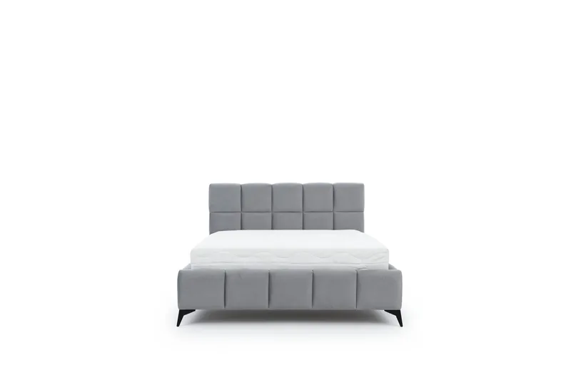 Kamble Sengeramme med Oppbevaring 160x200 cm - Grå - Møbler - Senger - Sengeramme & sengestamme