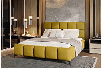 Kamble Sengeramme med Oppbevaring 160x200 cm - Gul - Møbler - Senger - Sengeramme & sengestamme